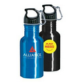 17 Oz. Aluminum Big Mouth Sports Bottle w/ Matching Color Carabiner(45 Days)